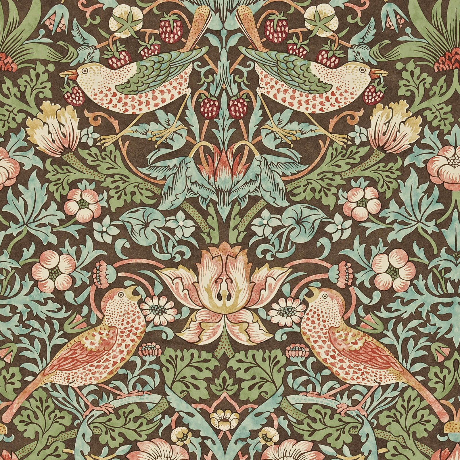 Morris & Co. tapeet Strawberry Thief