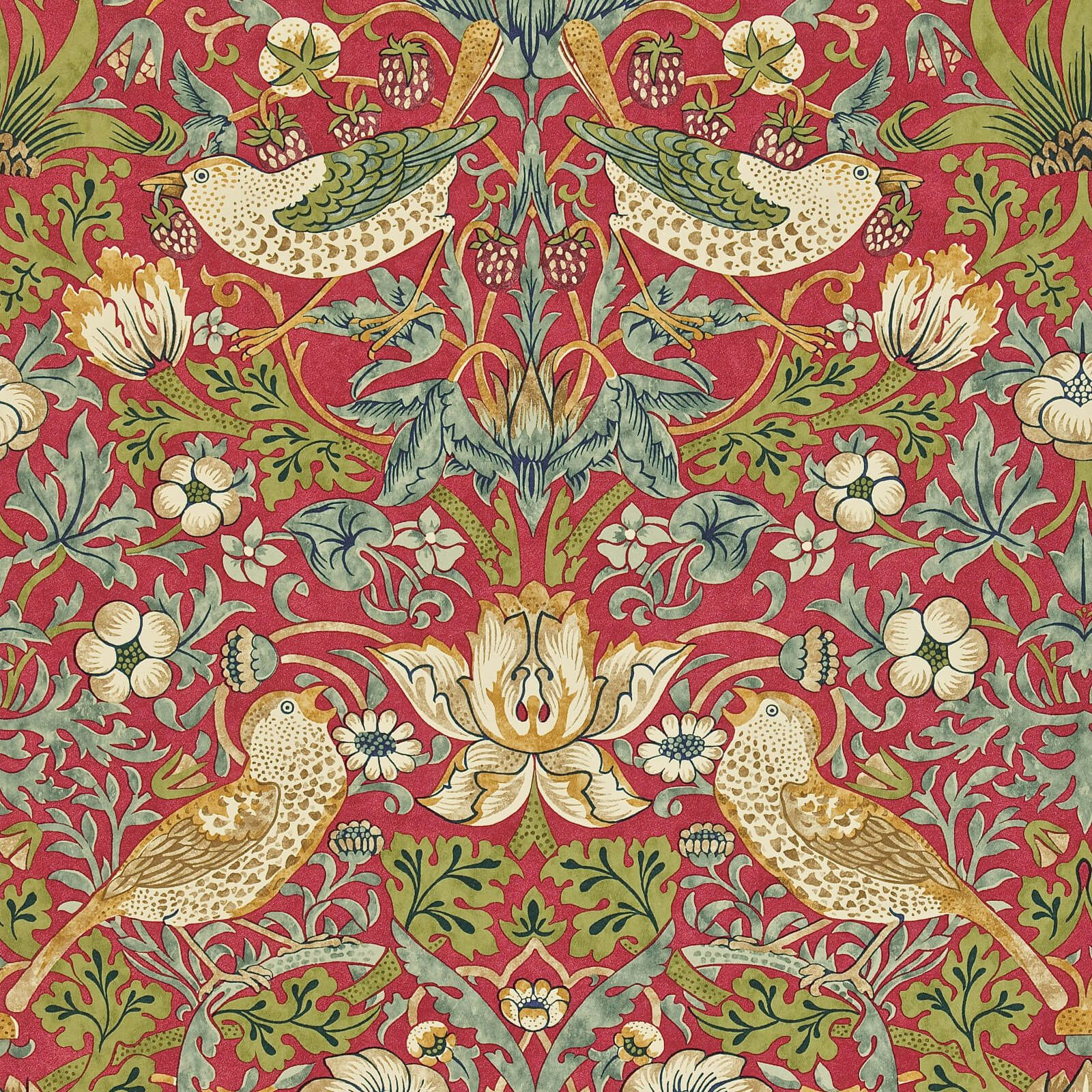 Morris & Co. tapeet Strawberry Thief