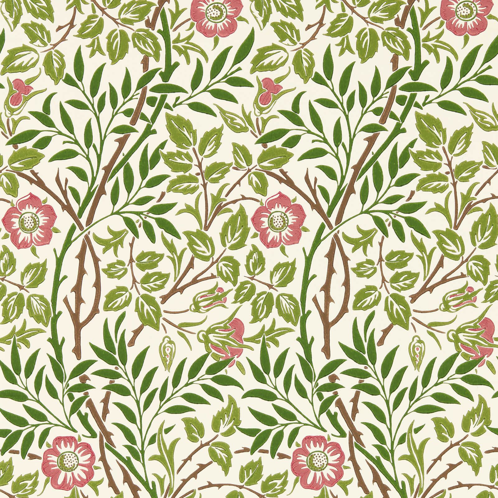 sweet-briar-morris-and-co-boughs-rose-wallpaper-217370-image01 Morris & Co. tapeet Sweet Briar