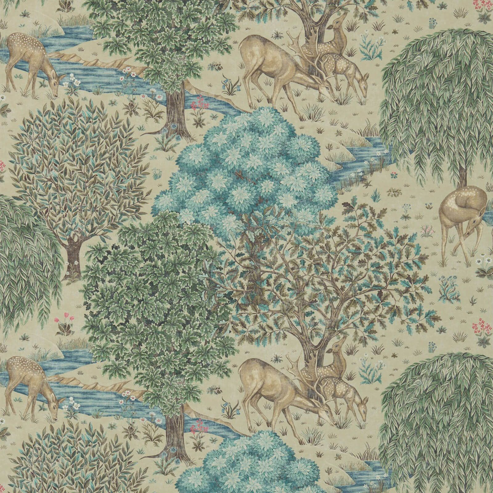 the-brook-morris-and-co-linen-wallpaper-214888-image01 Morris & Co. tapeet The Brook