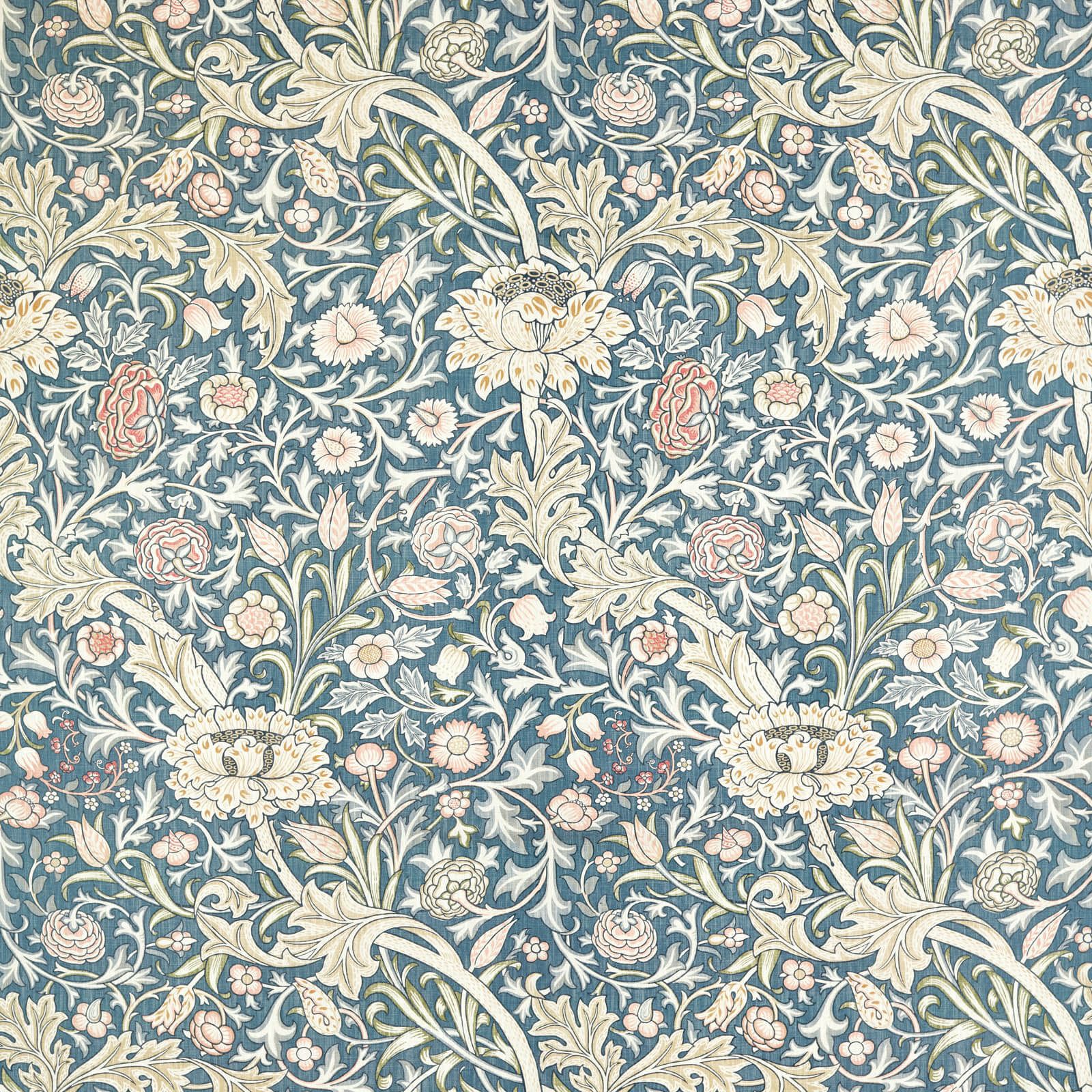 trent-morris-and-co-woad-blue-fabric-227026-image01 Morris & Co kangas Trent