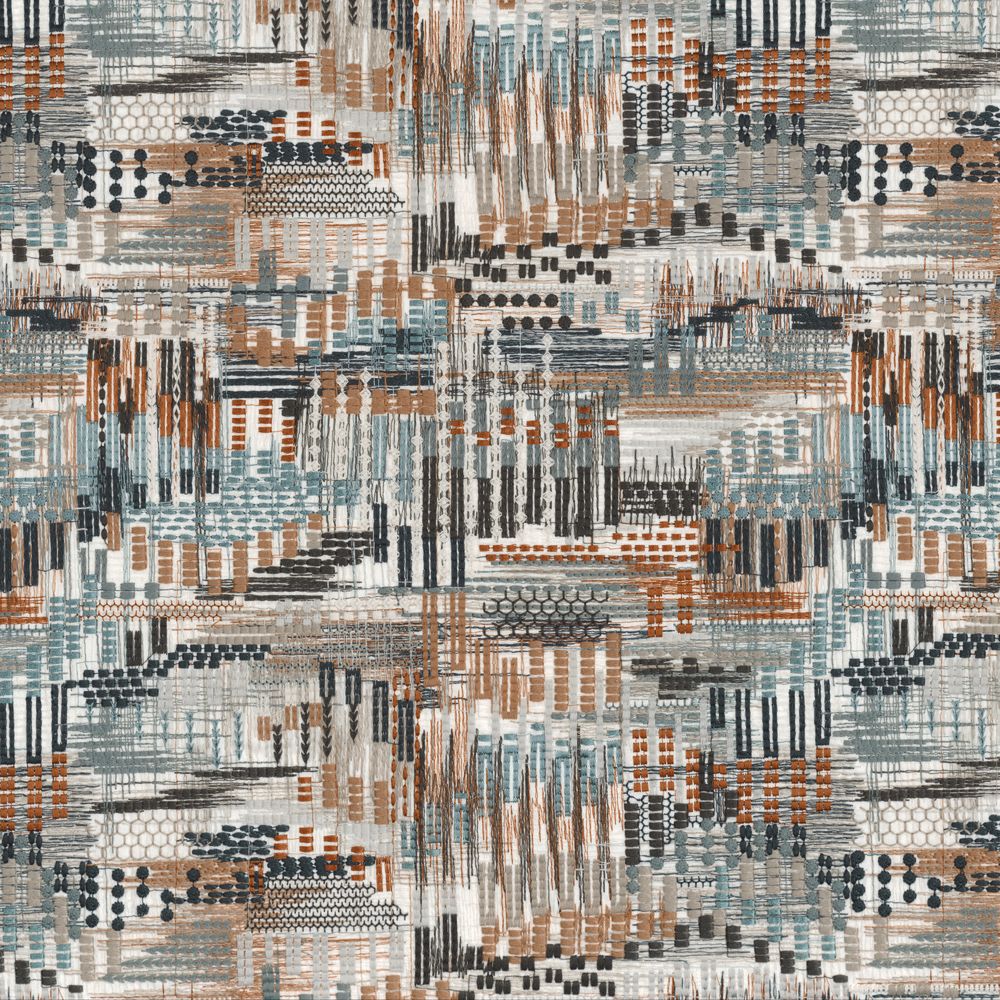 Casamance kangas Point De Vue Orage Orange Brulee