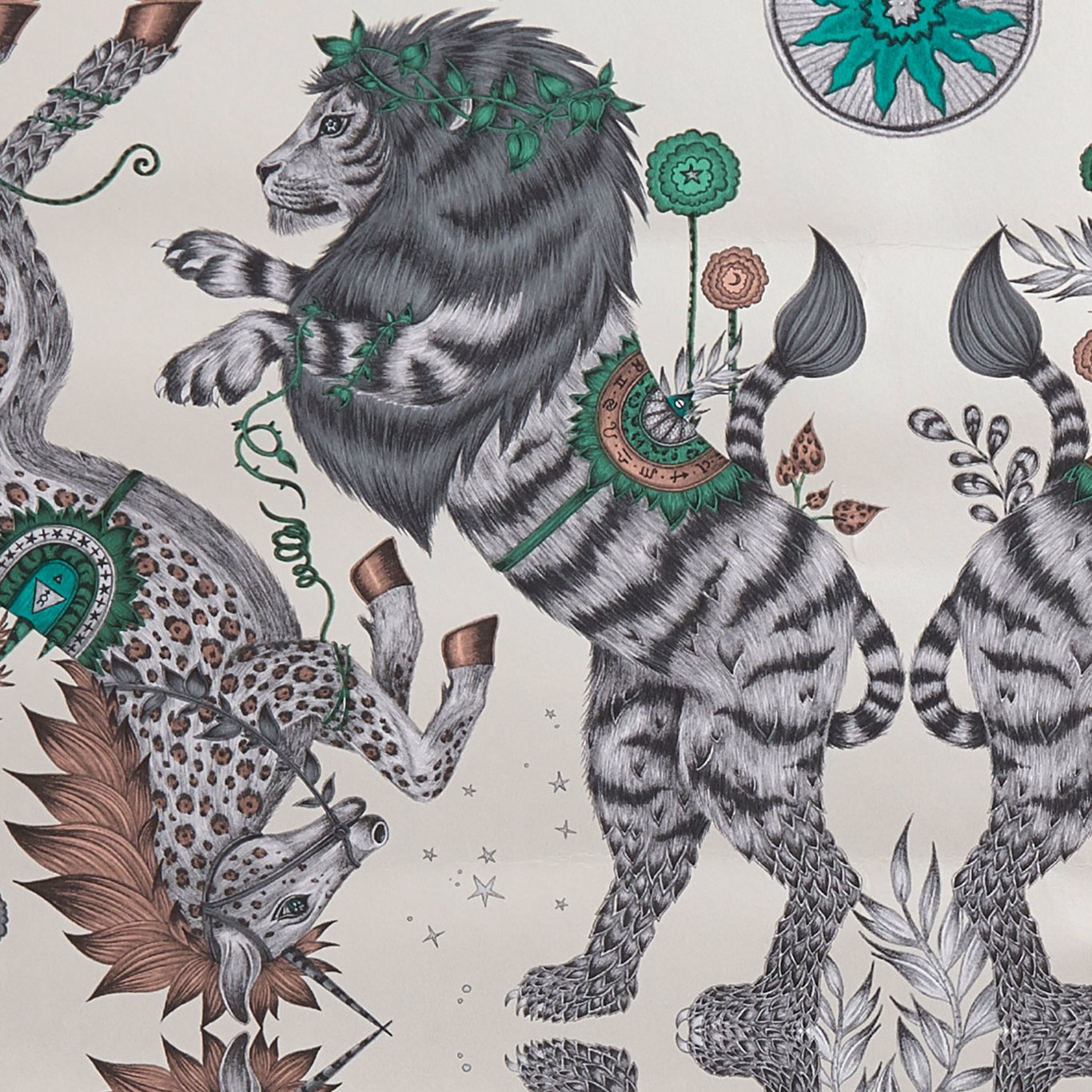 w0113-02 Clarke & Clarke tapeet Caspian