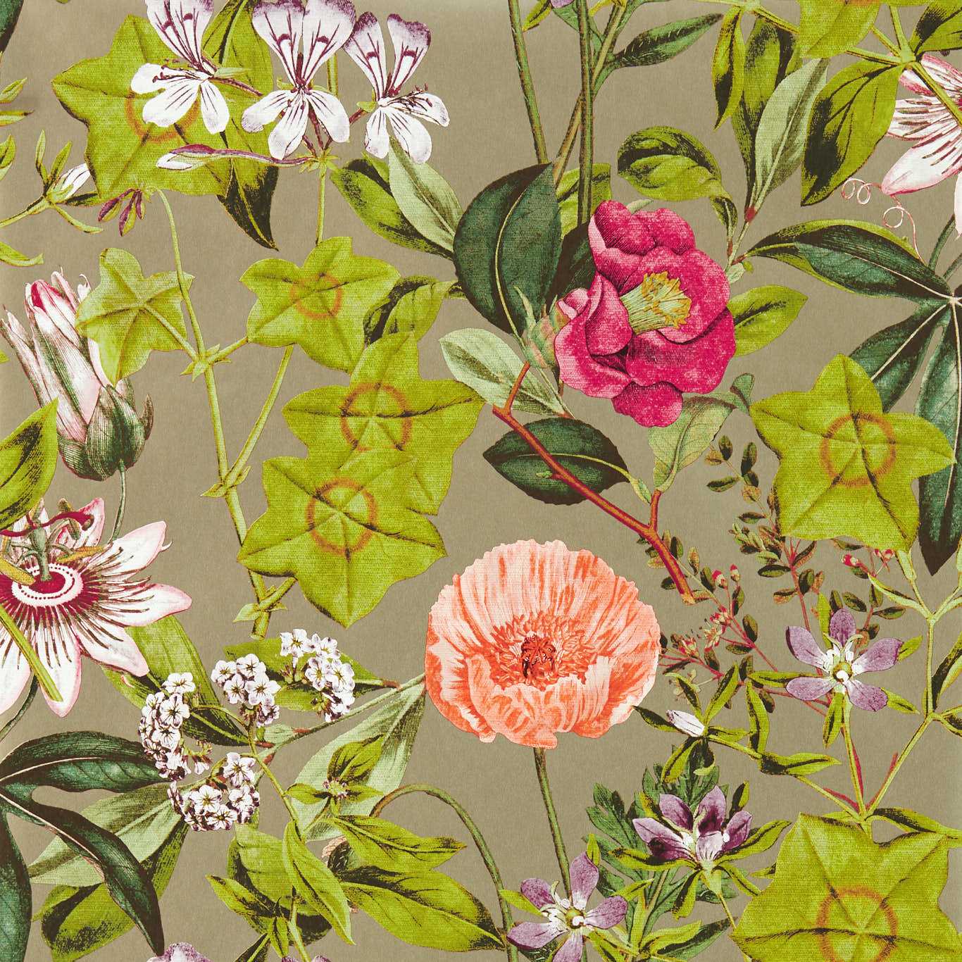 Clarke & Clarke tapeet Passiflora