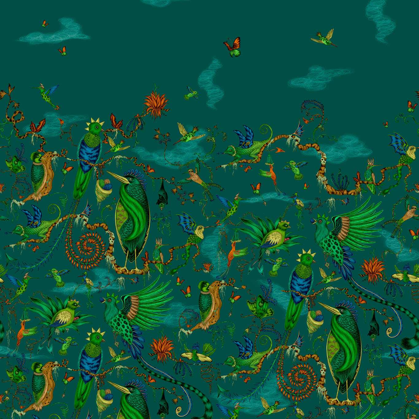 w0200-02 Clarke & Clarke tapeet Cloud Forest