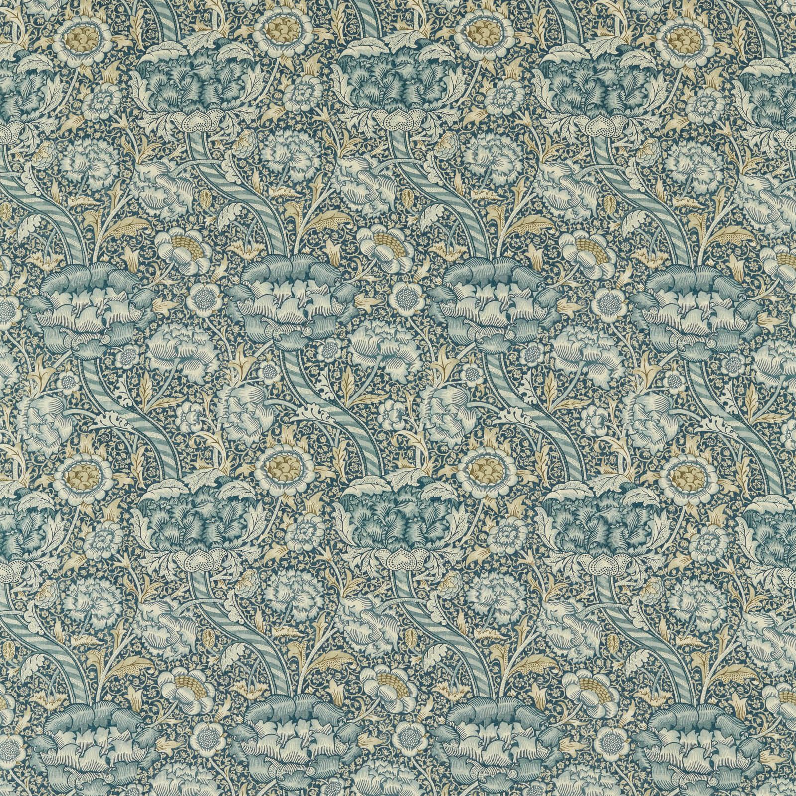 wandle-morris-and-co-blue-stone-fabric-226396-image01 Morris & Co kangas Wandle