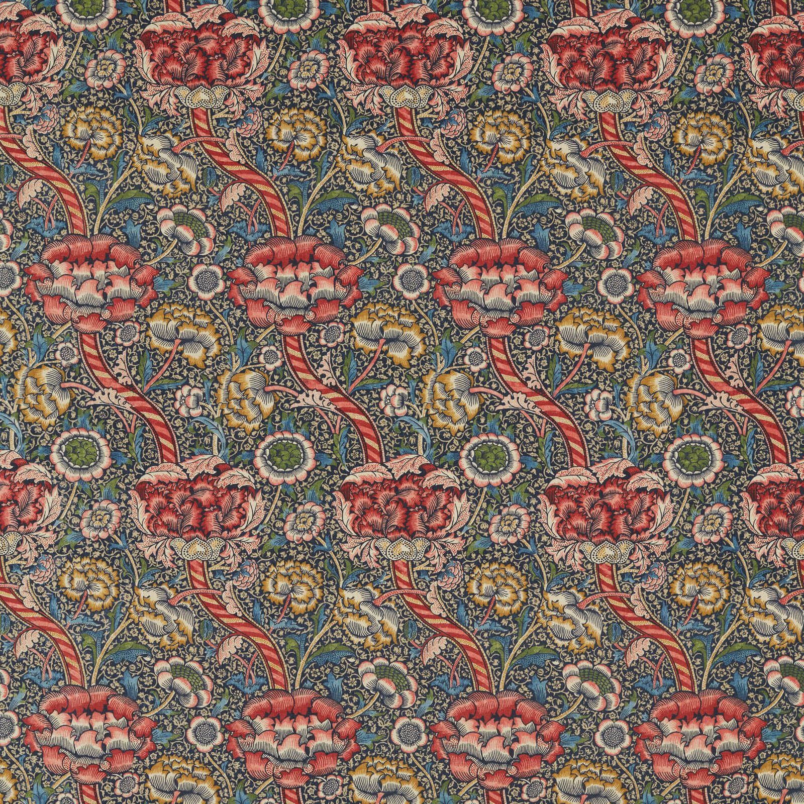 wandle-morris-and-co-indigo-carmine-fabric-226398-image01 Morris & Co kangas Wandle