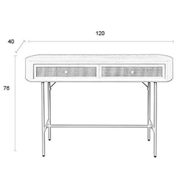 Zuiver tumba Console Table Amaya 2dr