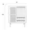 Zuiver kapp Wine Cabinet Amaya Low