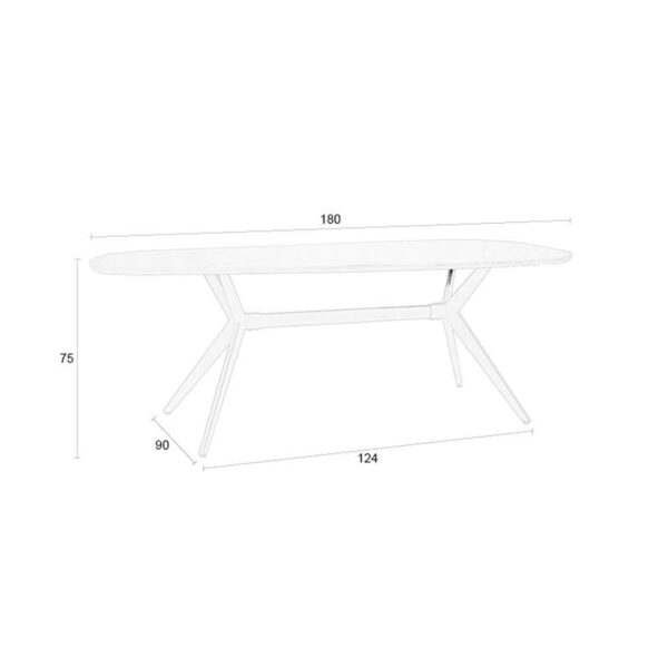 Zuiver laud Chase Table Organic Rectangular