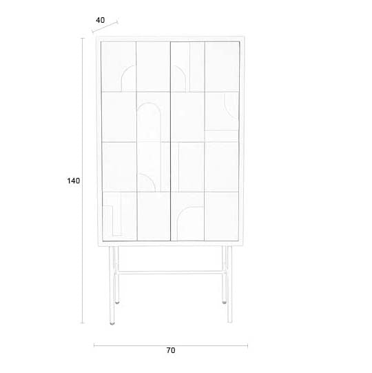 Zuiver kapp Funk Cabinet High