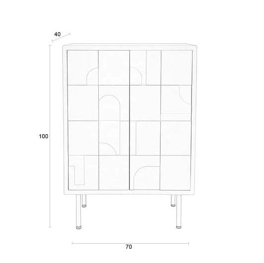 Zuiver kapp Funk Cabinet Low