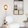 Zuiver seinariiul Wall Wine Shelf Guuji
