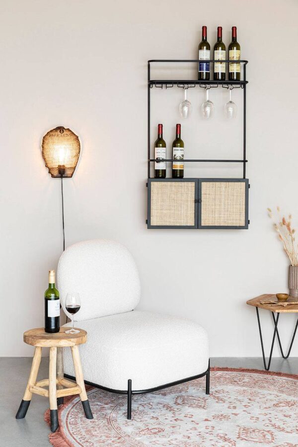 Zuiver seinariiul Wall Wine Shelf Guuji