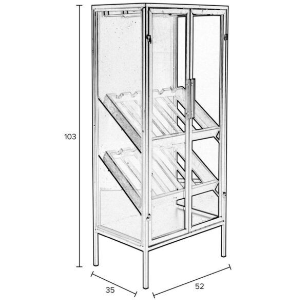 Zuiver kapp Wine Cabinet Rob