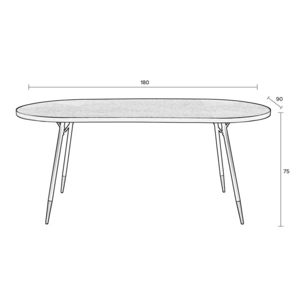 Zuiver laud Denise Oval