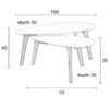 Zuiver abilaud Drop Set Of 2