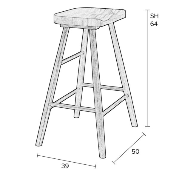 Zuiver tumba Counter Stool Vander