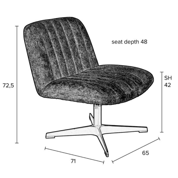 Zuiver tugitool Lounge Chair Belmond