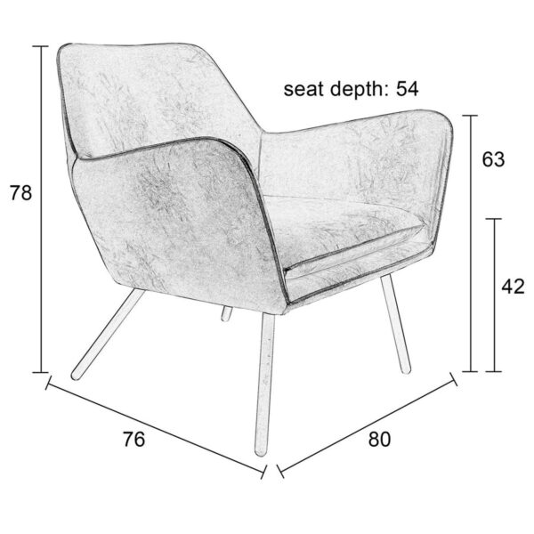 Zuiver tugitool Lounge Chair Bon