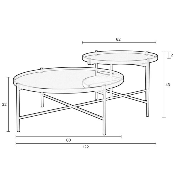 Zuiver tumba Coffee Table Li