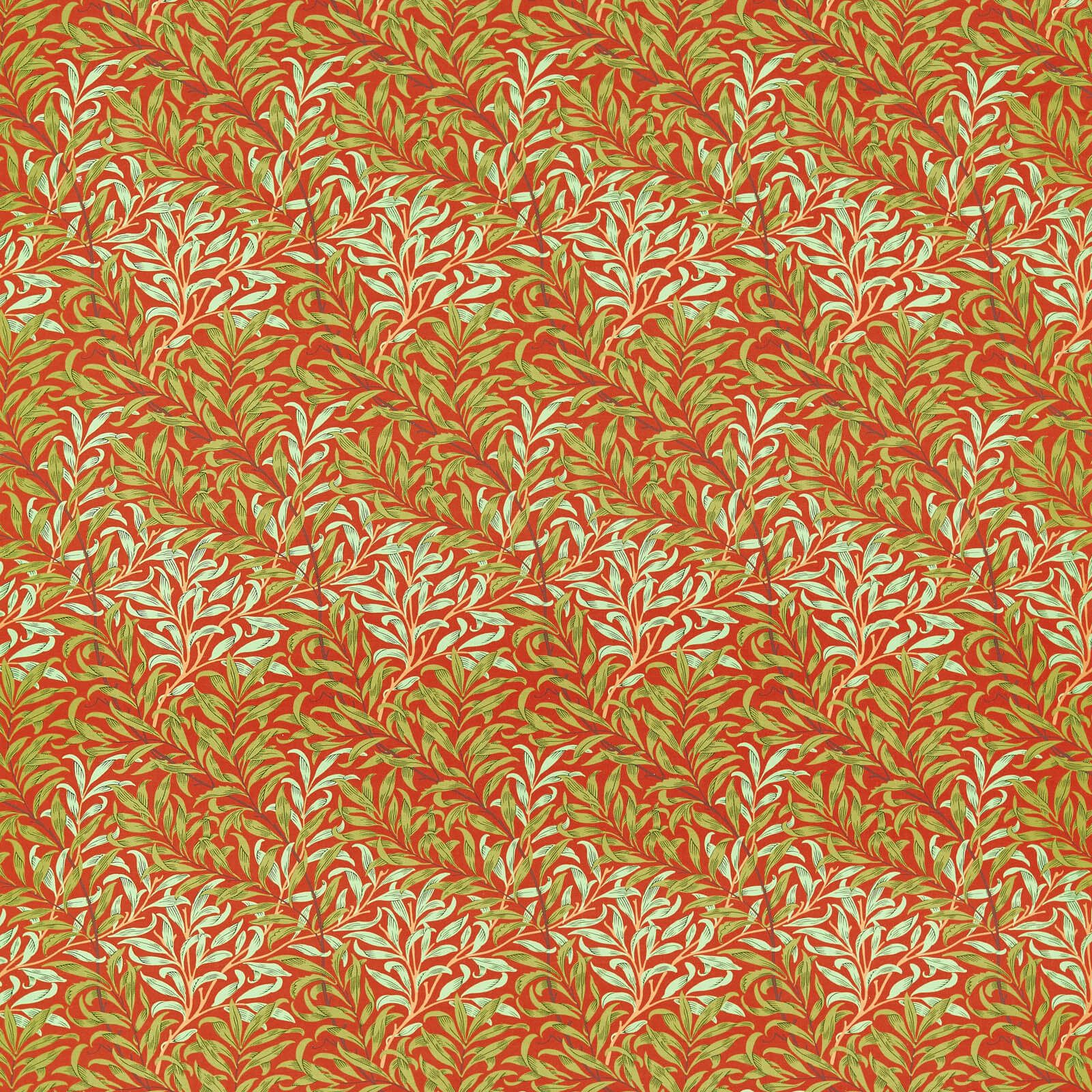 willow-boughs-morris-and-co-tomato-olive-fabric-226843-image01 Morris & Co kangas Willow Boughs