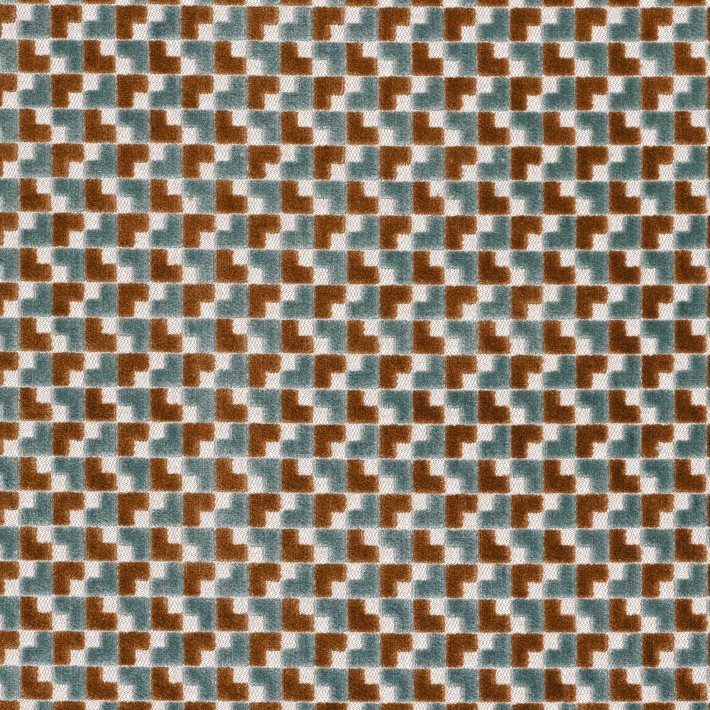 Casamance kangas Baker Street Celadon / Camel