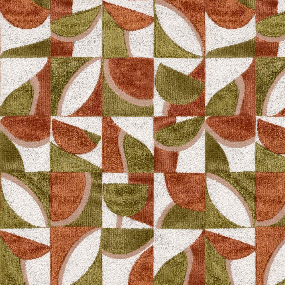 Casamance kangas Impatient Terracotta Olive
