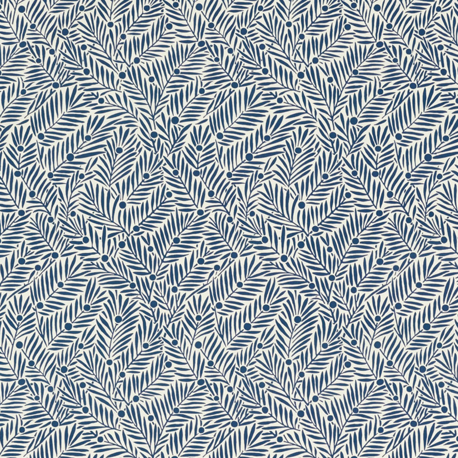 yew-and-aril-morris-and-co-indigo-fabric-227259-image01 Morris & Co kangas Yew & Aril