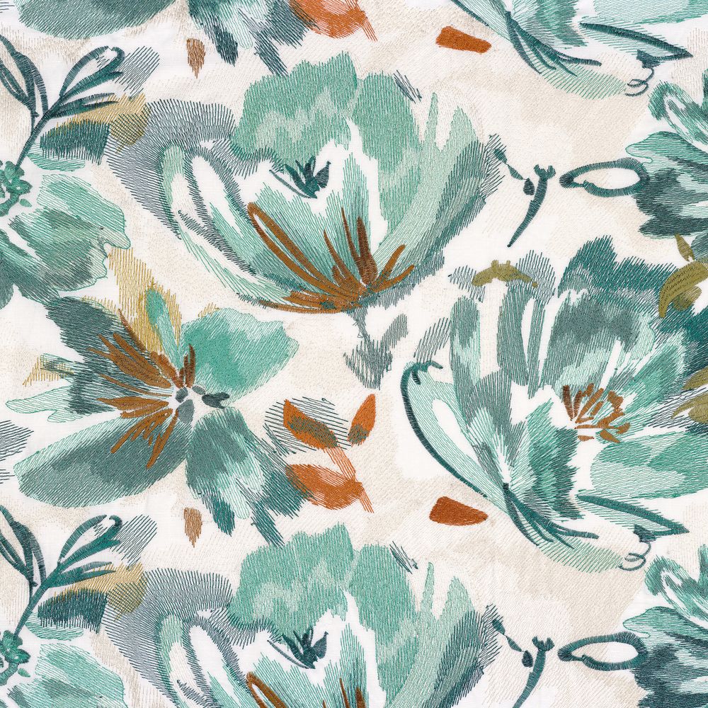 Casamance kangas Pretoria Moutarde Celadon