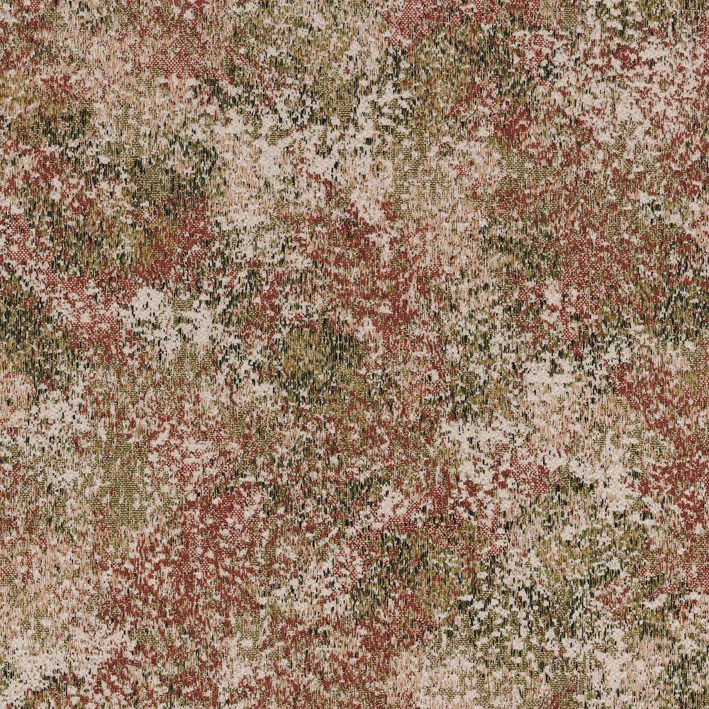 8913 - Left211 Casamance kangas Cybele Blanc Petale / Vert Mousse