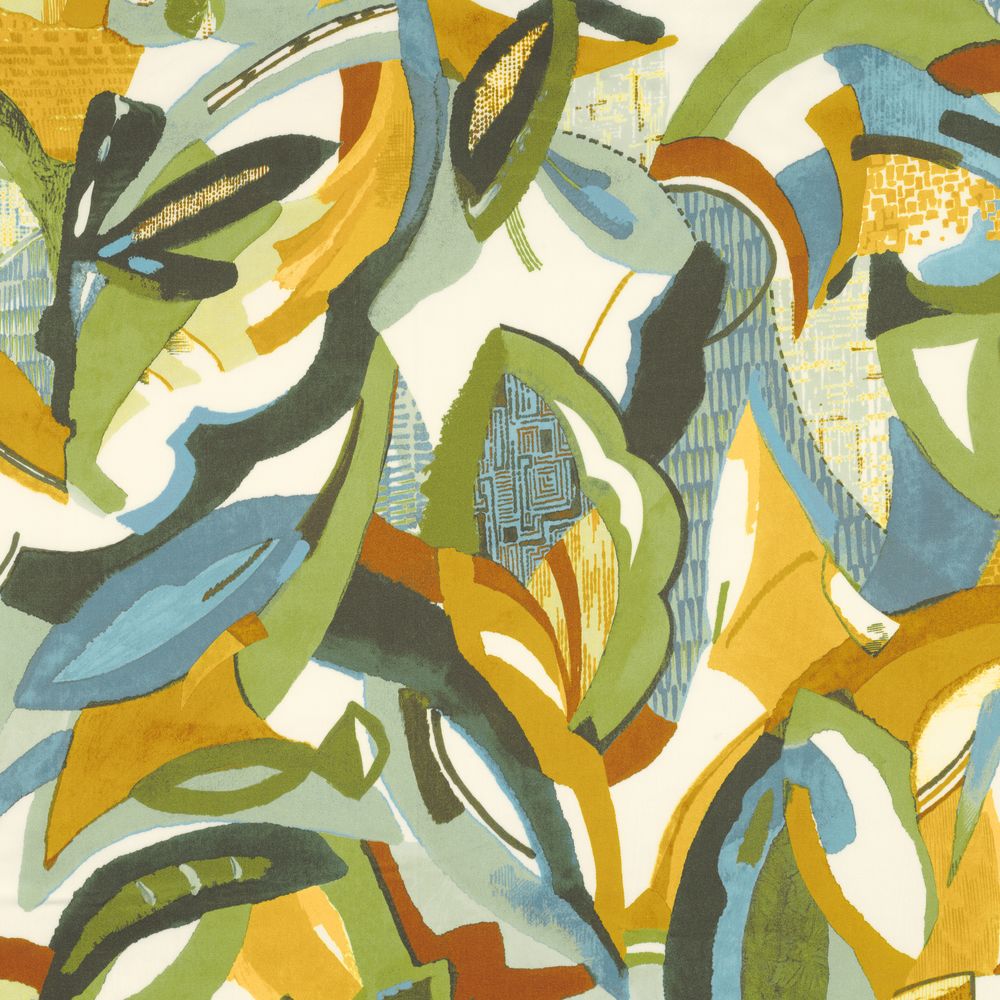 Casamance kangas Tonka Olive Moutarde