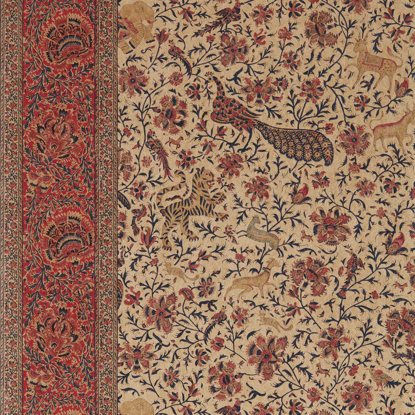 Zoffany tapeet Mughal Menagerie