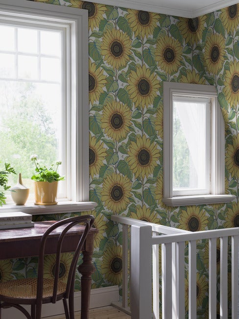 Boråstapeter porte Solrosor