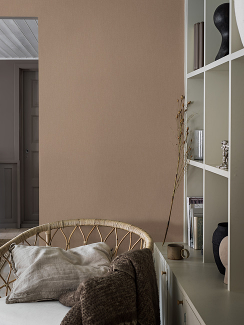 Boråstapeter tapeet Terracotta Linen