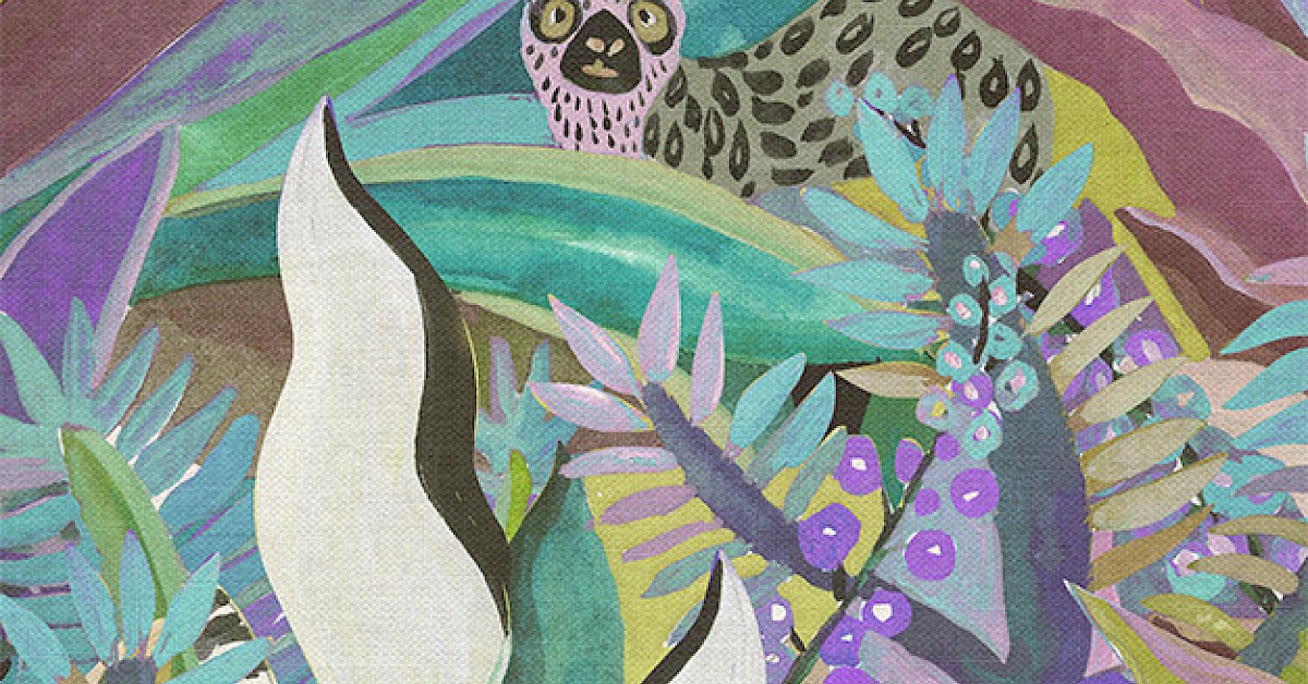 Masureel tapeet Animal Azur