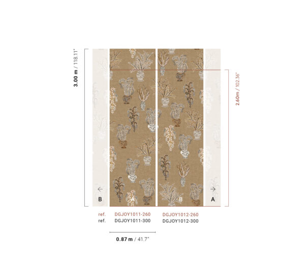 Masureel tapeet Bouquet  Tabacco