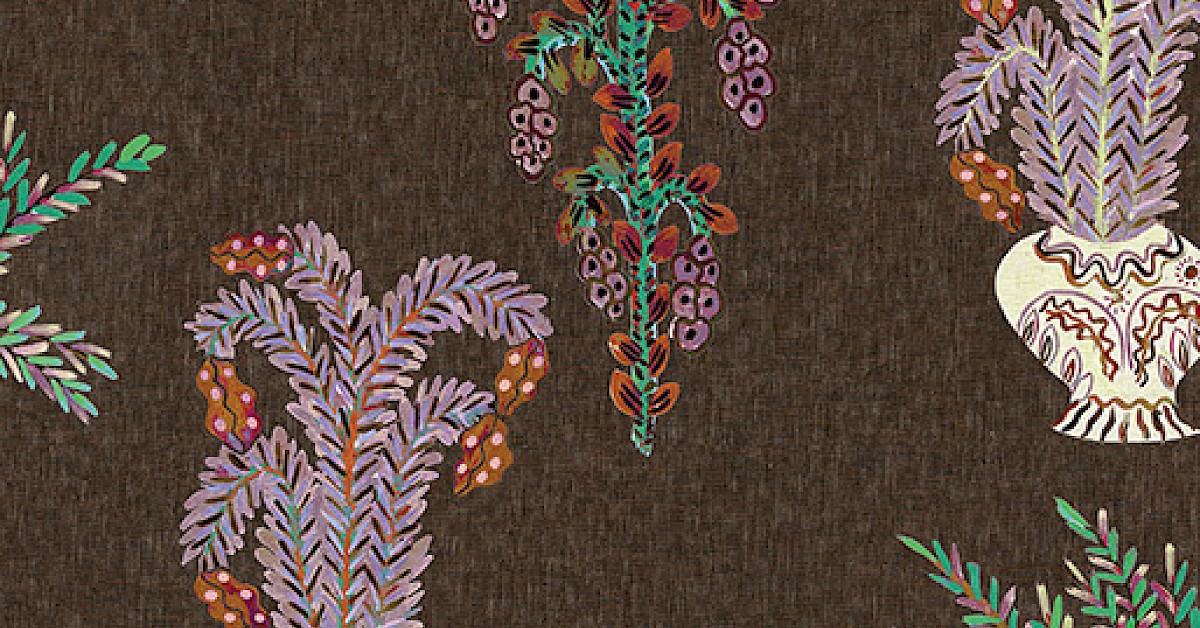 dgjoy1031.1200x628 Masureel tapeet Bouquet Umber