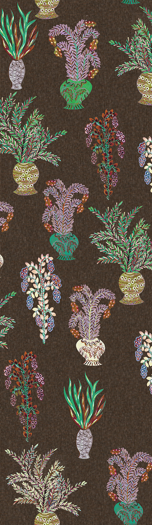 Masureel tapeet Bouquet  Umber