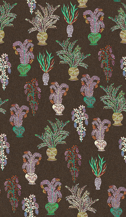 Masureel tapeet Bouquet  Umber