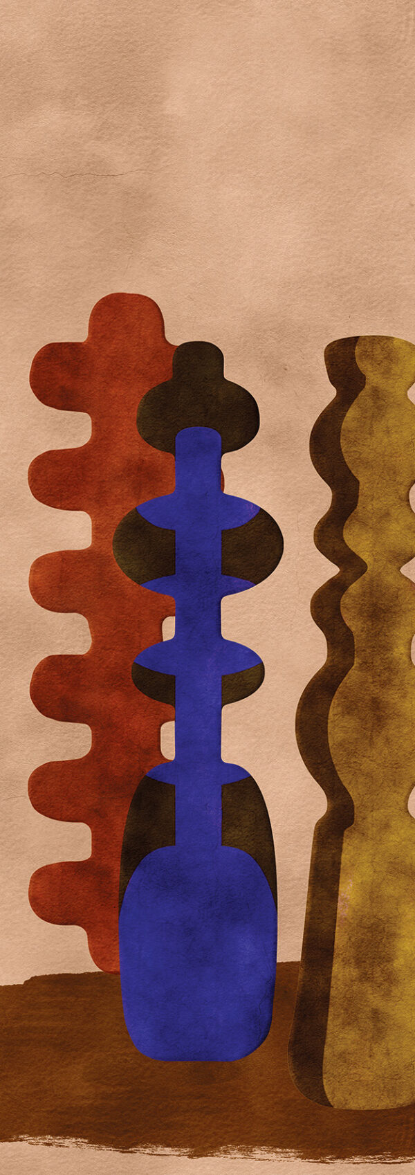 Masureel tapeet Potteries Indigo (S08)