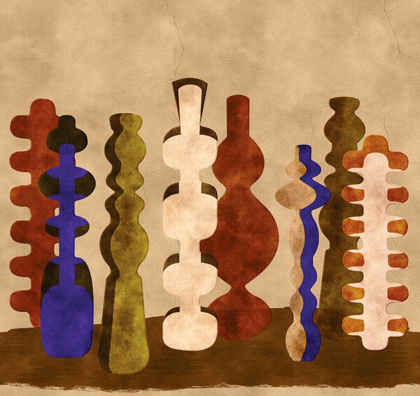 Masureel tapeet Potteries Indigo (S08)