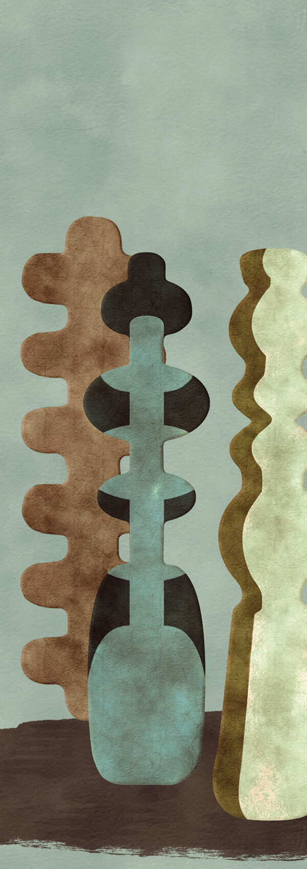 dgpot1041-300-1 Masureel tapeet Potteries Emerald (S08)