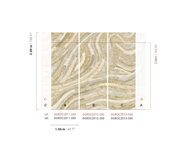 dgroc201serpentinebeige-300-1 Masureel tapeet Serpentine Beige