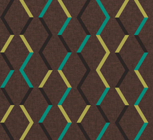 Masureel tapeet Zigzag Umber