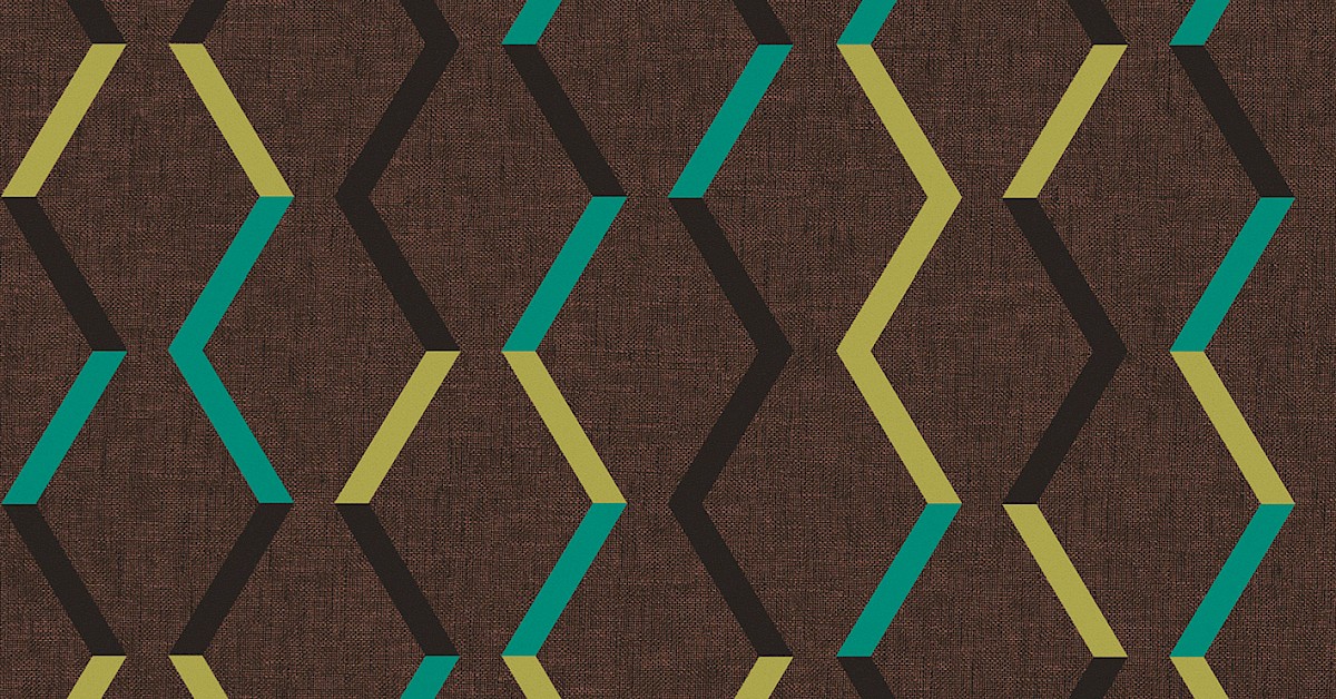 Masureel tapeet Zigzag Umber