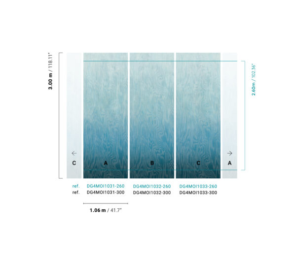 moireblue-1 Masureel tapeet Moire Blue