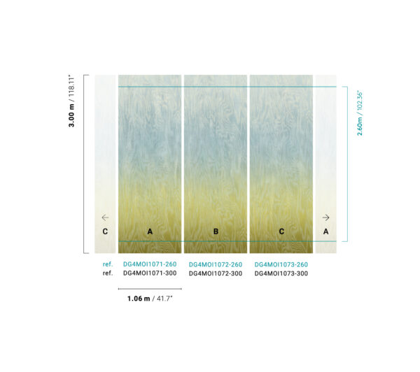 Masureel tapeet Moire Sea