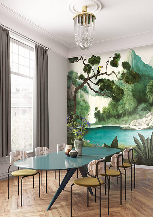 Masureel tapeet Toucan Azur