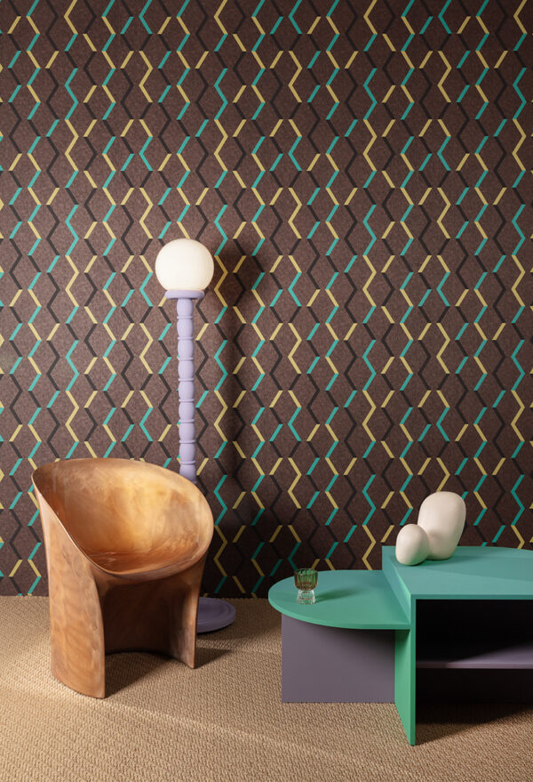 Masureel tapeet Zigzag Umber